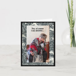 Tarjeta Prueba humorística de que soy atlético