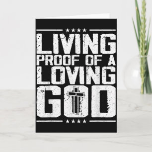 Tarjeta Prueba Viviente De Un Dios Vivo