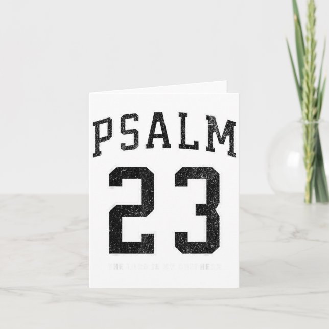 Tarjeta Psalm 23 Jersey  (Anverso)