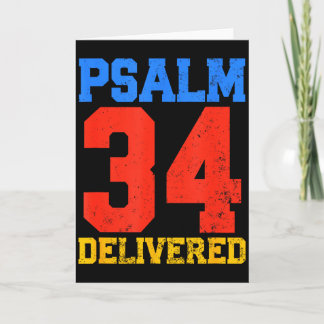 Tarjeta Psalm Delivered Christian Inspirational