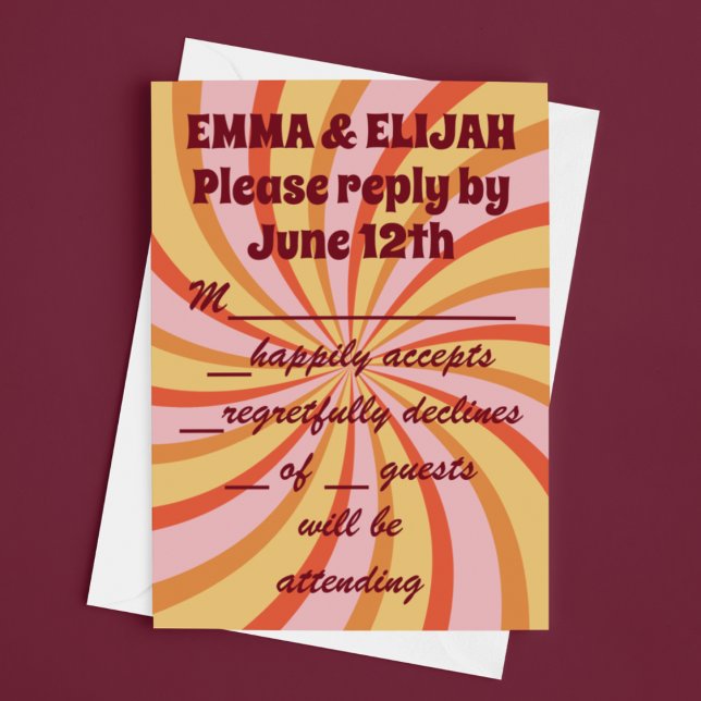 Tarjeta Psicodelic Swirl RSVP (Subido por el creador)