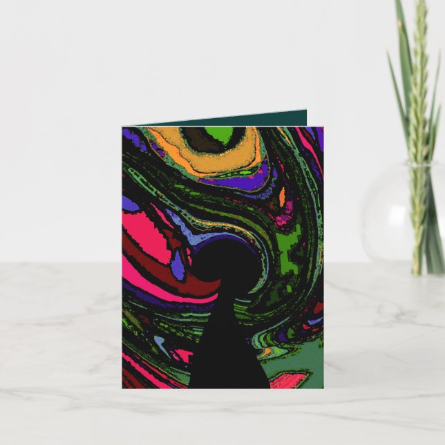 Tarjeta psicodélica del ~ del ojo de la cerradura (Anverso)