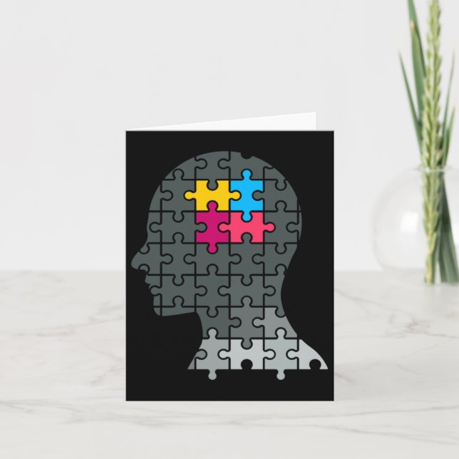Tarjeta Psicología Pegatina Jigsaw (Anverso)