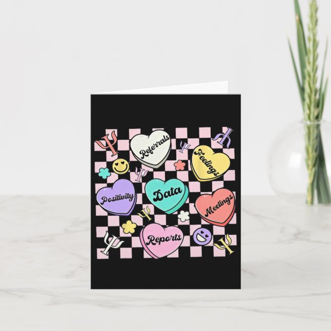 Tarjeta Psicólogo Escolar del Día de San Valentín (Anverso)
