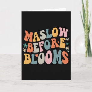 Tarjeta Psicólogo Maslow Antes de Bloom Apresuró Maestro C
