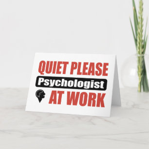 Tarjeta Psicólogo Tranquilo Por Favor En El Trabajo
