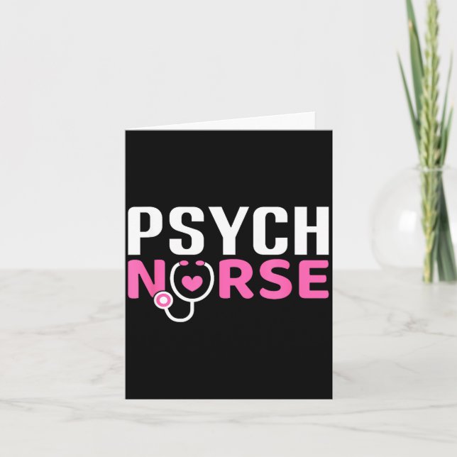 Tarjeta Psych Nurse Believe In Yourself Sitive Quote Desig (Anverso)
