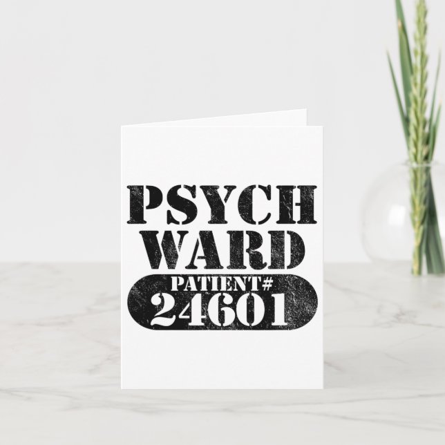 Tarjeta Psych Ward escapó del costum de Halloween para pac (Anverso)