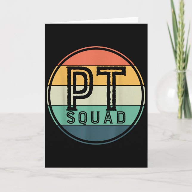 Tarjeta Pt Squad Retro Physical Therapy  (Anverso)