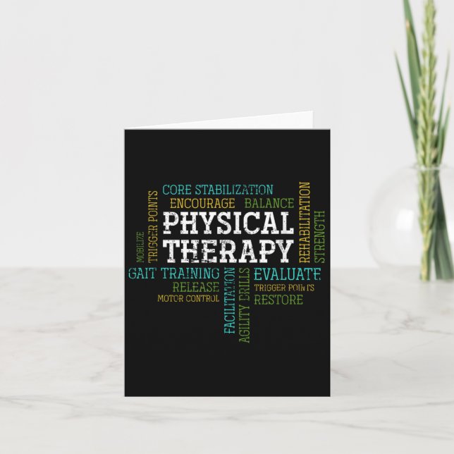 Tarjeta Pta Physical Motivational Therapy Gift Physical Th (Anverso)