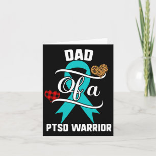 Tarjeta Ptsd Awareness Leopard Estrés postraumático D