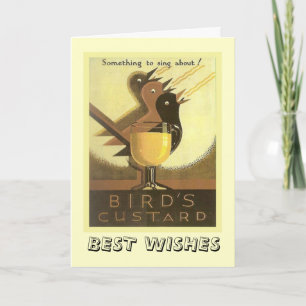 Tarjeta Publicidad vintage, Aves Custard