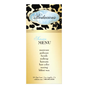 Tarjeta Publicitaria 311 Bodacious Boutique Blue Leopard Loyalty Card