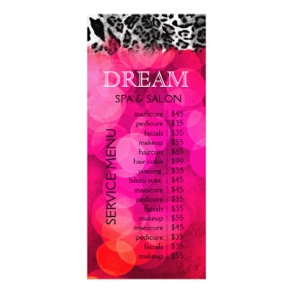 Tarjeta Publicitaria 311 Sueño en luces en leopardo rosa