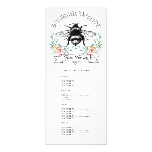 Tarjeta Publicitaria Abeja de beekeeper Apiary Farm Beekeeper (Frente)