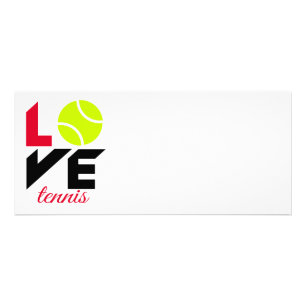 Tarjeta Publicitaria Amar el tenis