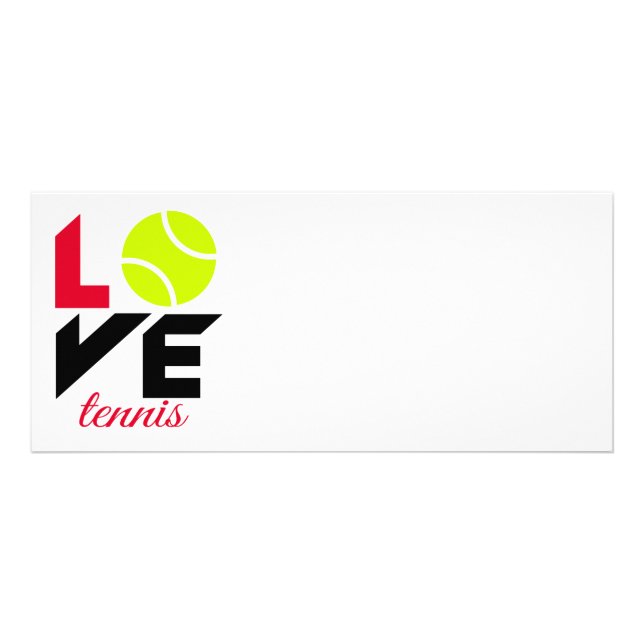 Tarjeta Publicitaria Amar el tenis (Frente)