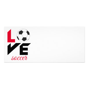 Tarjeta Publicitaria Amo el fútbol