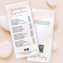 Análisis holográfico de la lista de precios de ope