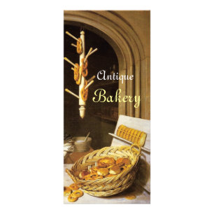TARJETA PUBLICITARIA ANTIQUE OVEN BAKER ,BAKERY BREAD TIENDA