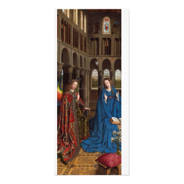 Tarjeta Publicitaria Anunciación de Jan van Eyck (Frente)