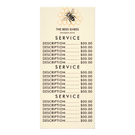 Tarjeta Publicitaria Apicultor de miel elegante y minimalista