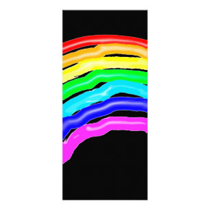 Tarjeta Publicitaria Arcoiris dibujado
