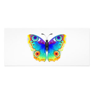 Tarjeta Publicitaria Arcoiris mariposa Peacock Eye