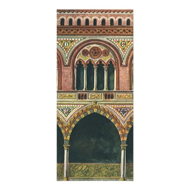 Tarjeta Publicitaria Arquitectura de época, ciudadela en Pavia, Italia (Frente)