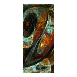 Tarjeta Publicitaria Arte abstracto de división de tiempo