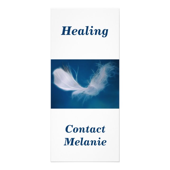 Tarjeta Publicitaria Arte de plumas blancas - símbolo de pureza e inoce (Frente)