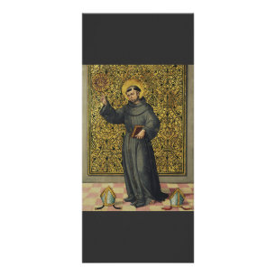 Tarjeta Publicitaria Arte del Renacimiento de San Bernardino de Siena