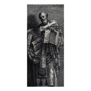 Tarjeta Publicitaria Arte gráfico de San Atanasio de Alejandría