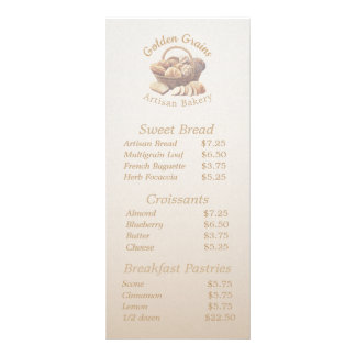 Tarjeta Publicitaria Artisan Bread Basket