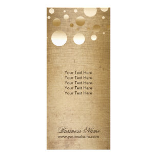 Tarjeta Publicitaria Artista de maquillaje Confetti de oro moderno Grun