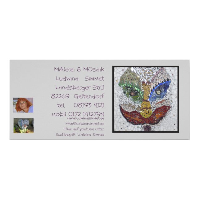 Tarjeta Publicitaria ausstellung_masken (Frente)