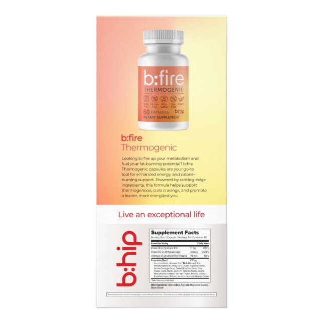 Tarjeta Publicitaria b:fire (Frente)