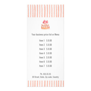 Tarjeta Publicitaria Bake Goods Pastry