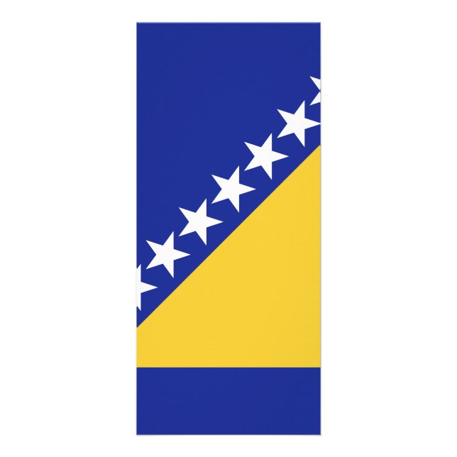Tarjeta Publicitaria Bandera de Bosnia y Herzegovina (Frente)