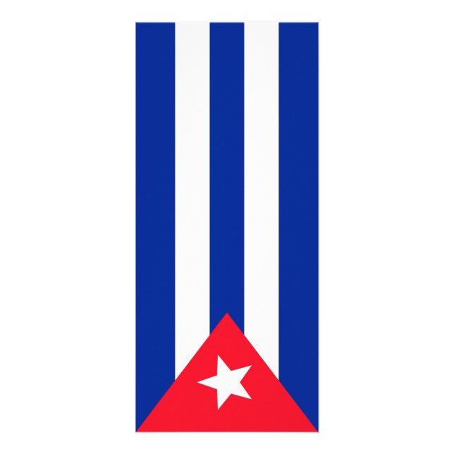 Tarjeta Publicitaria Bandera de Cuba (Frente)