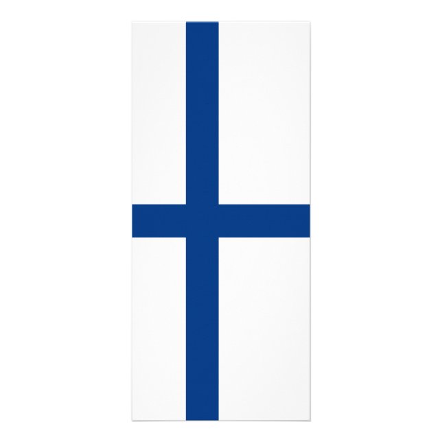 Tarjeta Publicitaria Bandera de Finlandia (Frente)