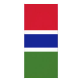Tarjeta Publicitaria Bandera de Gambia