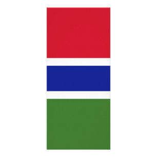 Tarjeta Publicitaria Bandera de Gambia
