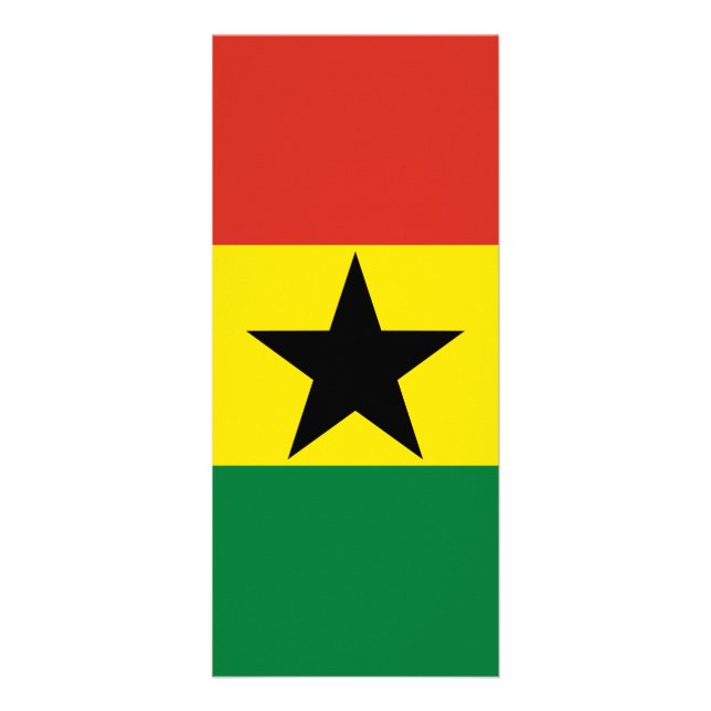 Tarjeta Publicitaria bandera de Ghana (Frente)