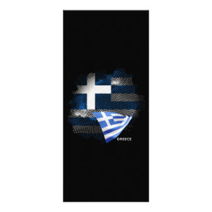 Tarjeta Publicitaria bandera de Grecia