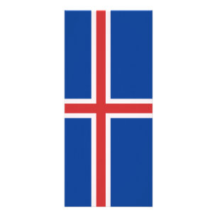 Tarjeta Publicitaria Bandera de Islandia