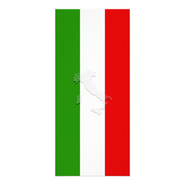 Tarjeta Publicitaria Bandera de Italia (Frente)