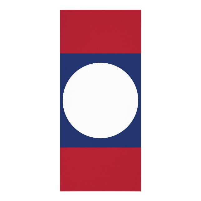 Tarjeta Publicitaria Bandera de Laos (Frente)