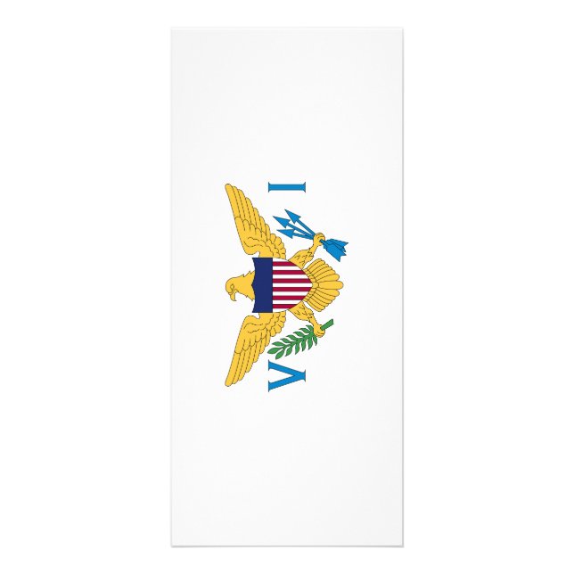 Tarjeta Publicitaria Bandera de las Islas Vírgenes de Estados Unidos (Frente)