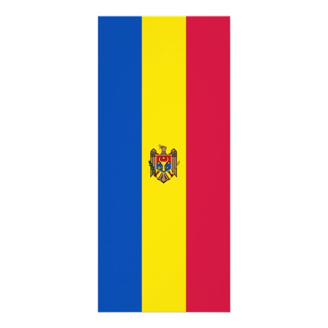 Tarjeta Publicitaria Bandera de Moldavia (Frente)